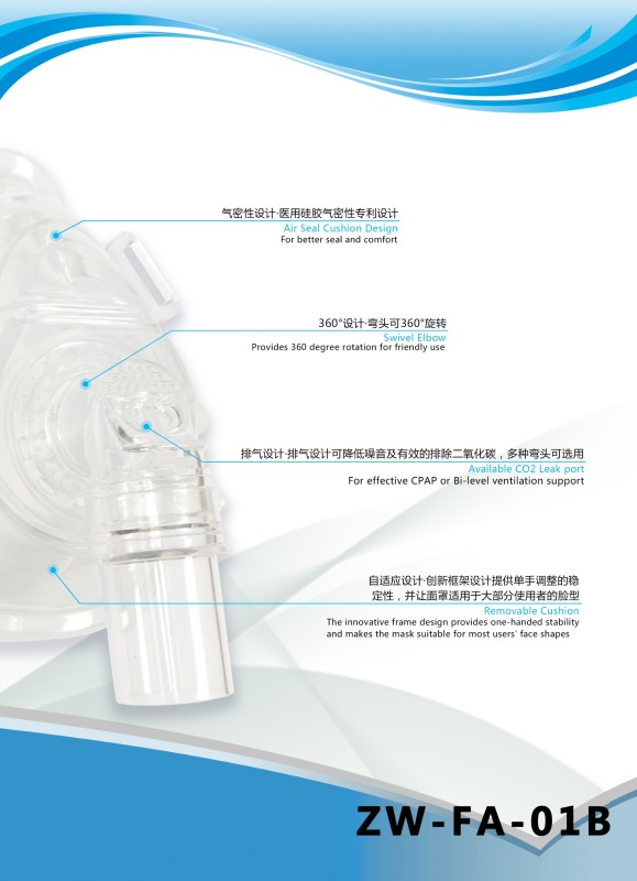 High Quality Sleep Apnea Headgear Reusable CPAP Mask Full Face Silicone Mask CPAP