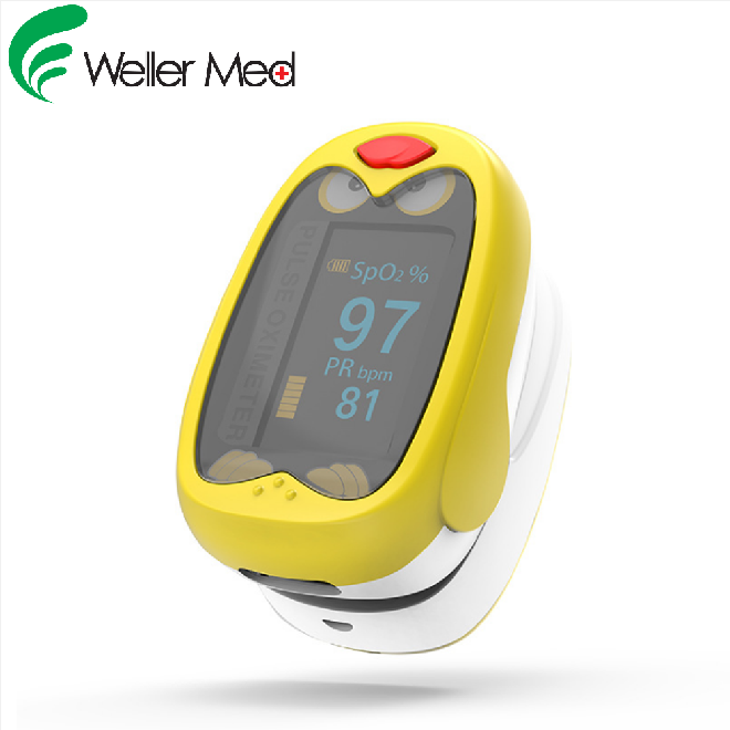 Digital electronic oximeter for children USB rechargeable fingertip oximeter