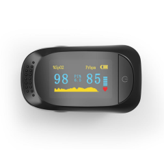 Fingertip oximeter blood oxygen saturation monitor oxymeter finger pulse oxi meter with monitor
