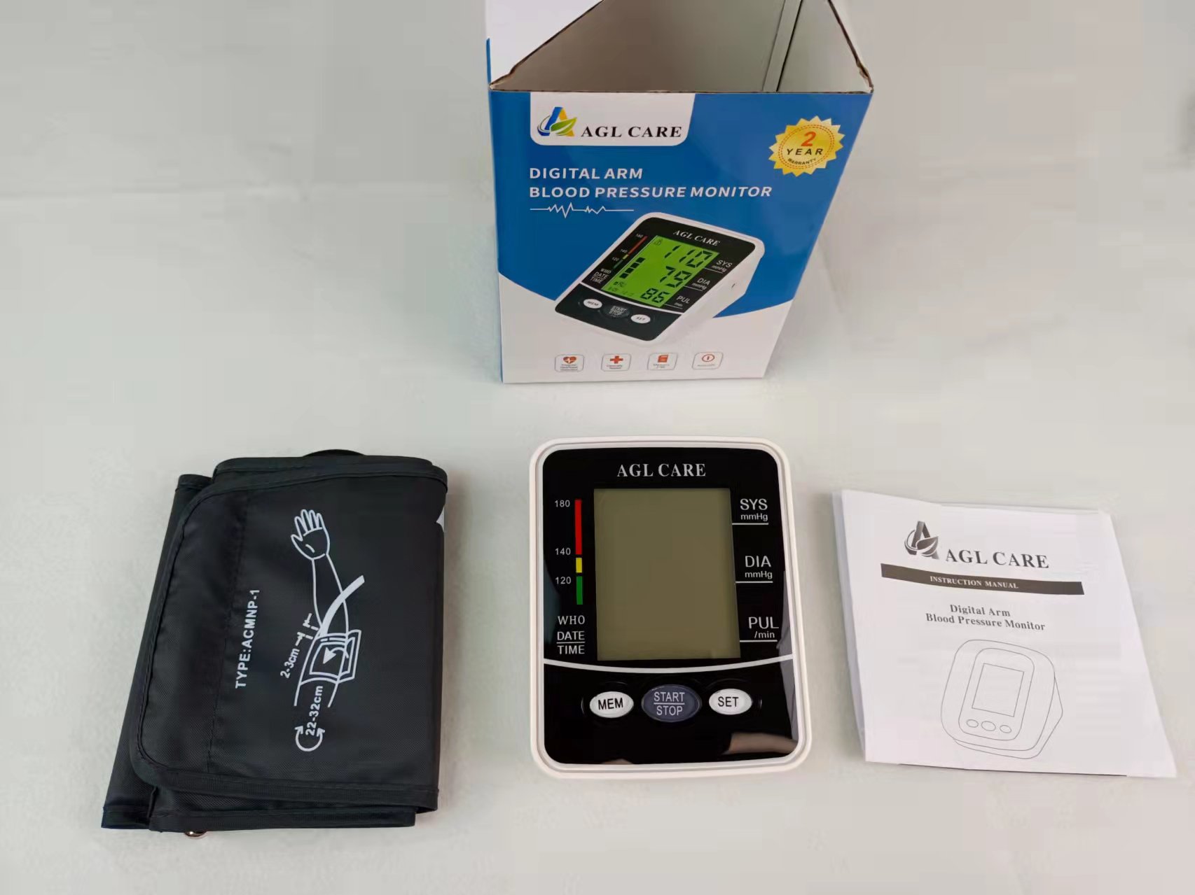 ambulatory automatic digital wrist upper arm blood pressure monitor