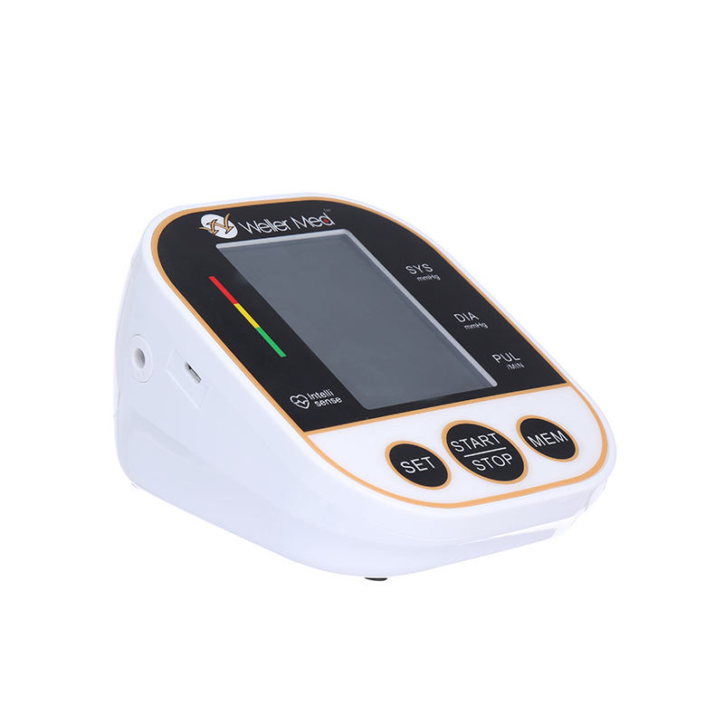 Practical electronic sphygmomanometer WITH USB charging connection cuff for measuring blood pressure for home use
