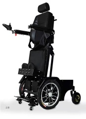 Adjustable reclining motorized electric standing wheelchair