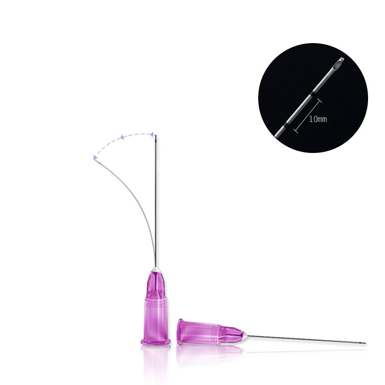 micro cannula mesotherapy needle 70mm tip10ml syringe with blunt needle for breast filler