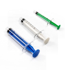 Custom Medical Care Accessories Stopcocks Disposable Plastic Color Syringe Support 10cc piston Female Luer Lock syringe