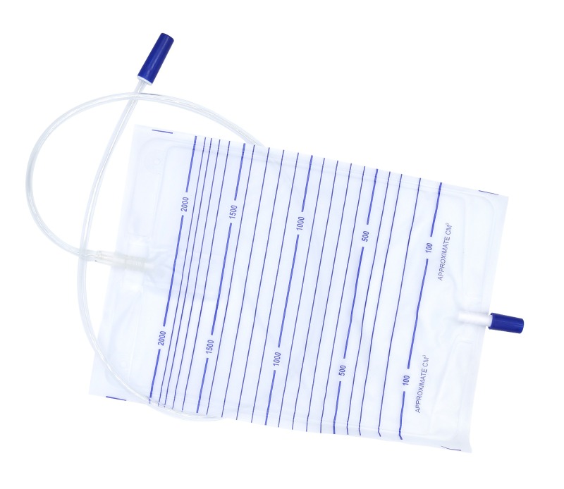 Urine Drainage Bag With Push Pull Valve 2000ml Fast Delivery & Top Quality
