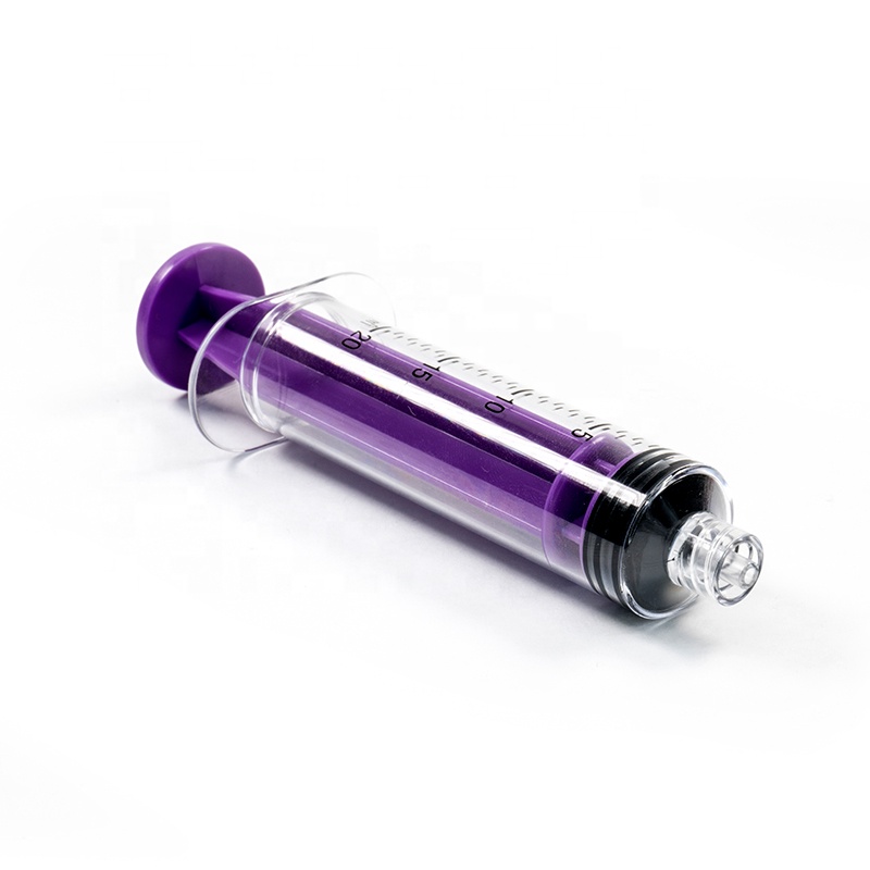 Custom Medical Care Accessories Stopcocks Disposable Plastic Color Syringe Support 10cc piston Female Luer Lock syringe