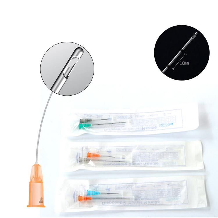 micro cannula mesotherapy needle 70mm tip10ml syringe with blunt needle for breast filler
