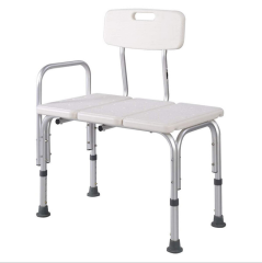 Health Care Single armrest with backrest Supplies Adjustable Shower Chair Bathing Chairs Bath Bench Assistive Device