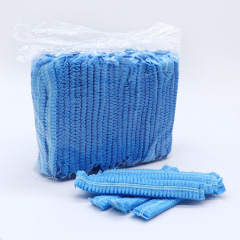 Blue White Pink Surgical Non-Woven Hat Single Double Elastic Nurse Non Woven Strip Mobcap Hairnet Disposable Clip Cap