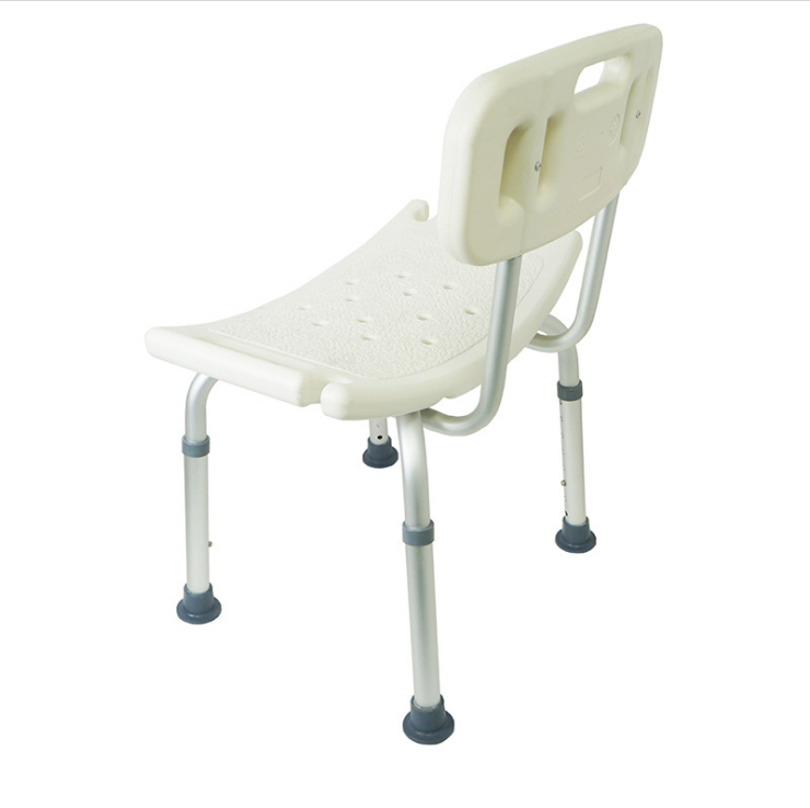 Secure Adjustable Shower and Bath Chair with Seat Back