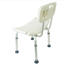Secure Adjustable Shower and Bath Chair with Seat Back
