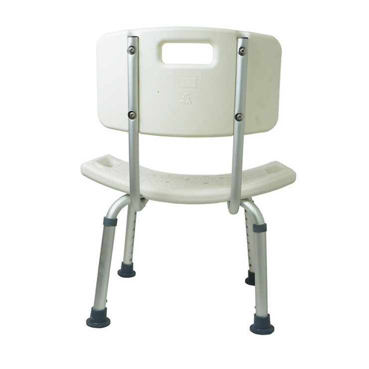 Secure Adjustable Shower and Bath Chair with Seat Back