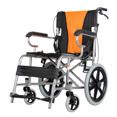 Lightweight Manual Wheelchair Portable Folding Hand Push Adult Disabled Elderly Home For Outside Wheelchair