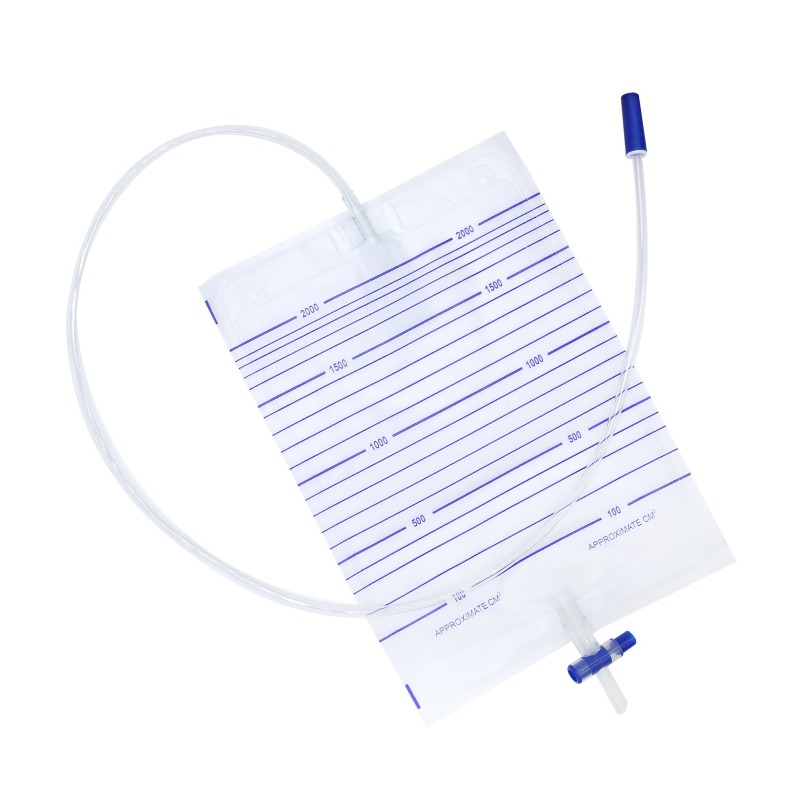 Disposable cross valve urine bag high quality drainage bag adult urine bag