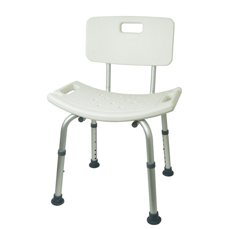 Secure Adjustable Shower and Bath Chair with Seat Back