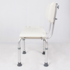 Secure Adjustable Shower and Bath Chair with Seat Back