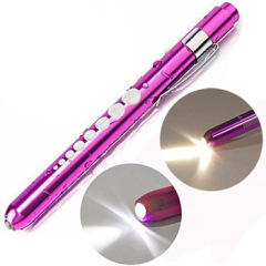 Aluminum Alloy Nurse Penlight with Pupil Gauge LED Medical Pen Lights for Nursing Doctors