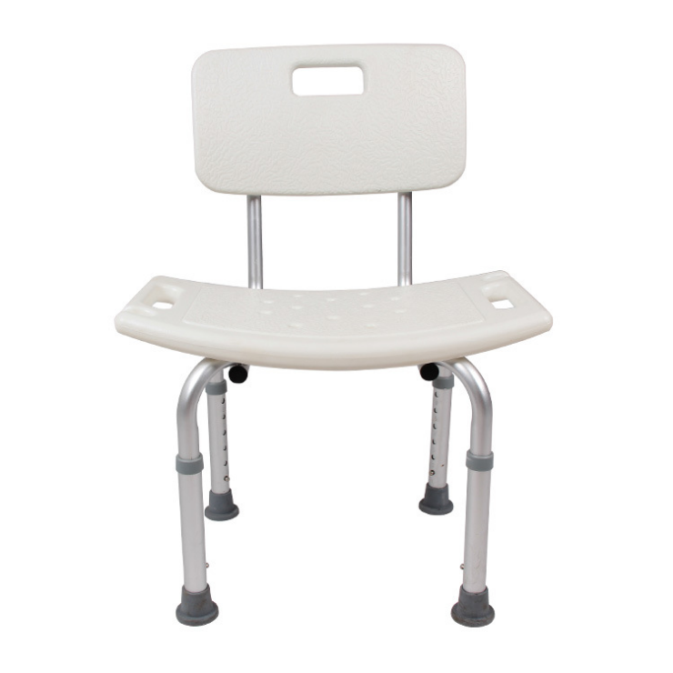 Secure Adjustable Shower and Bath Chair with Seat Back