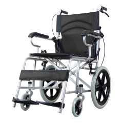 Lightweight Manual Wheelchair Portable Folding Hand Push Adult Disabled Elderly Home For Outside Wheelchair