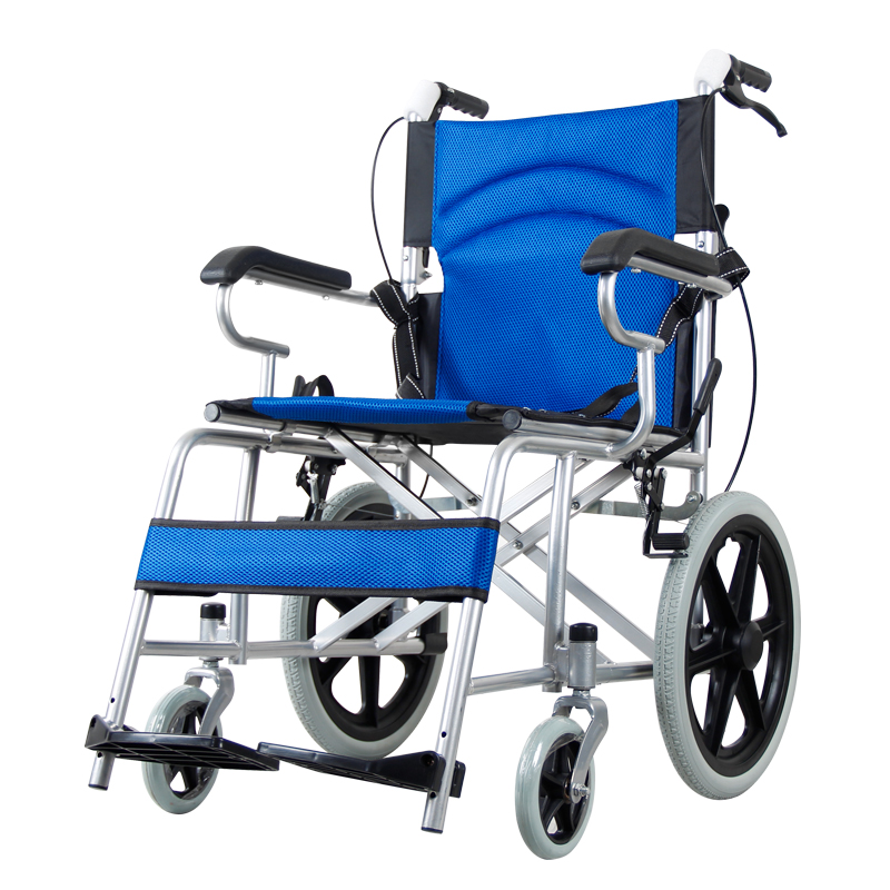 Lightweight Manual Wheelchair Portable Folding Hand Push Adult Disabled Elderly Home For Outside Wheelchair