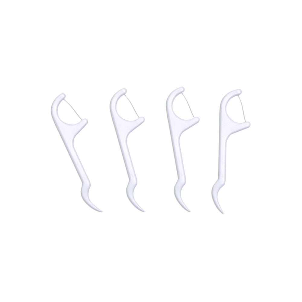 Customized Logo Plastic Eco friendly Disposable Toothpick Dental Floss Pick
