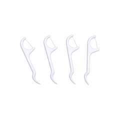 Customized Logo Plastic Eco friendly Disposable Toothpick Dental Floss Pick