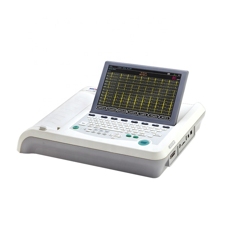 Portable ECG 12 channel ECG/EKG machine electrocardiograph