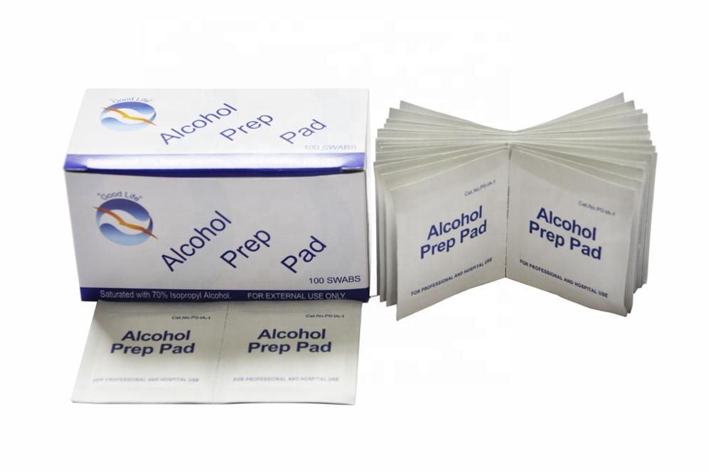 Disposal Sterile alcohol swab with 70 Isopropyl alcohol for medical