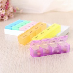 One week color band hook 28 grid travel can be split single portable 7 days color 28 grid medicine box