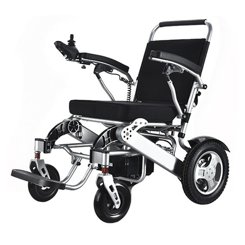 Four-wheel mobility portable aluminum alloy frame folding brushless motor lithium electric wheel chair