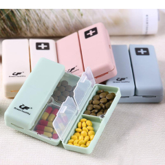 Magnetic compartmental storage box 7 compartmental health care box home portable magnet folding medicine box