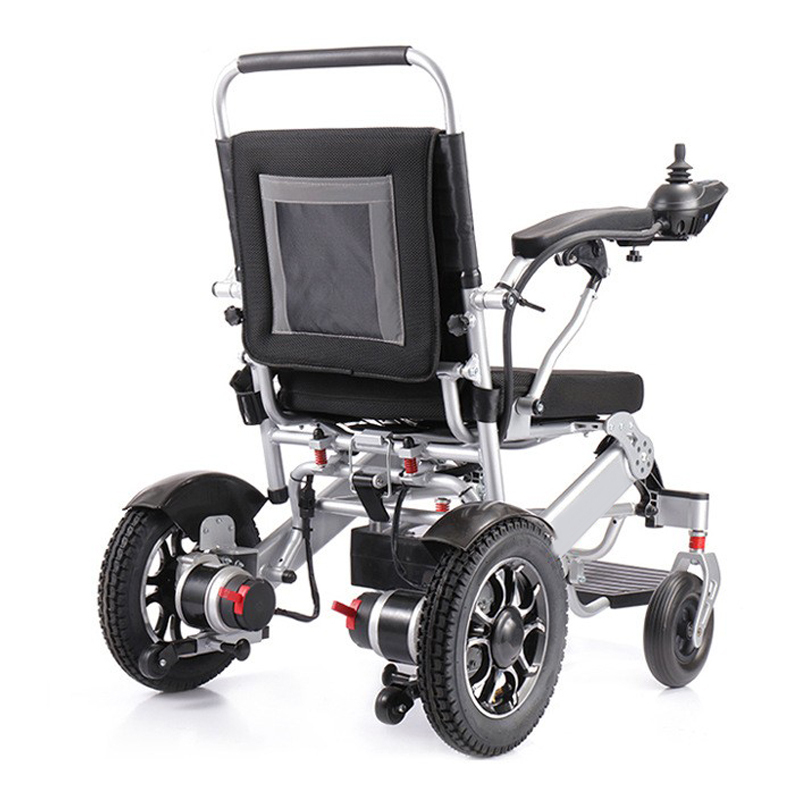 Four-wheel mobility vehicle lightweight aluminum alloy frame folding lithium electric wheel chair