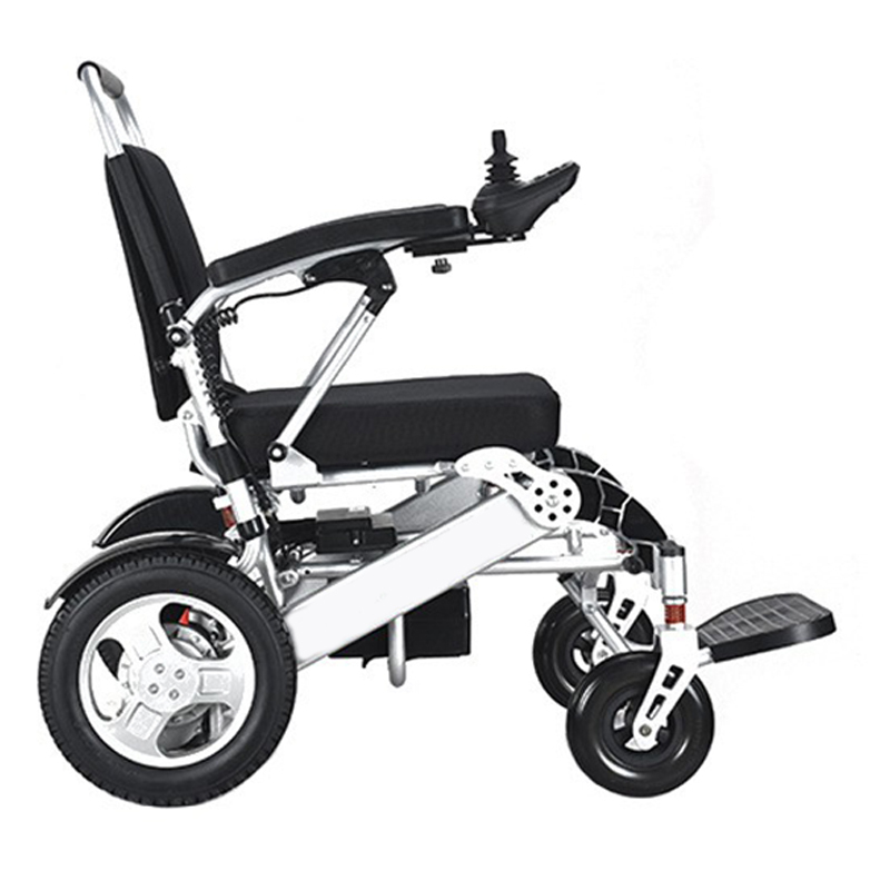 Four-wheel mobility portable aluminum alloy frame folding brushless motor lithium electric wheel chair