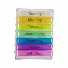 A week 28 compartments portable detachable plastic medicine box health food storage box elderly medicine box