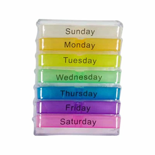 A week 28 compartments portable detachable plastic medicine box health food storage box elderly medicine box