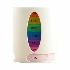 Seven days moisture-proof medicine box one week pull handy pill storage box Travel portable detachable 28 compartment medicine box