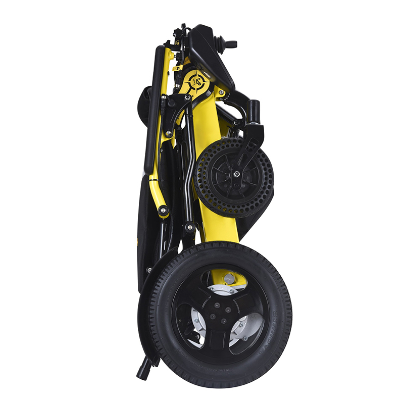 Four-wheel mobility portable aluminum alloy frame folding brushless motor lithium electric wheel chair