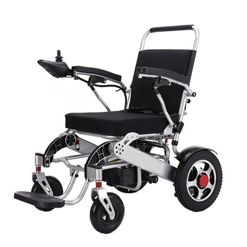 Four-wheel mobility vehicle Light aluminum alloy frame folding lithium electric wheel chair