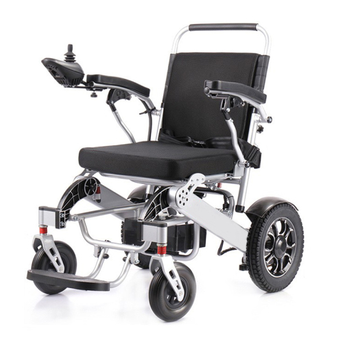Four-wheel mobility vehicle lightweight aluminum alloy frame folding lithium electric wheel chair