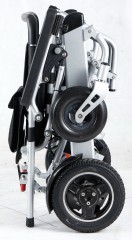 Lightweight aluminum alloy frame folding ten inch rear wheels lithium electric brushless motor electric wheel chair