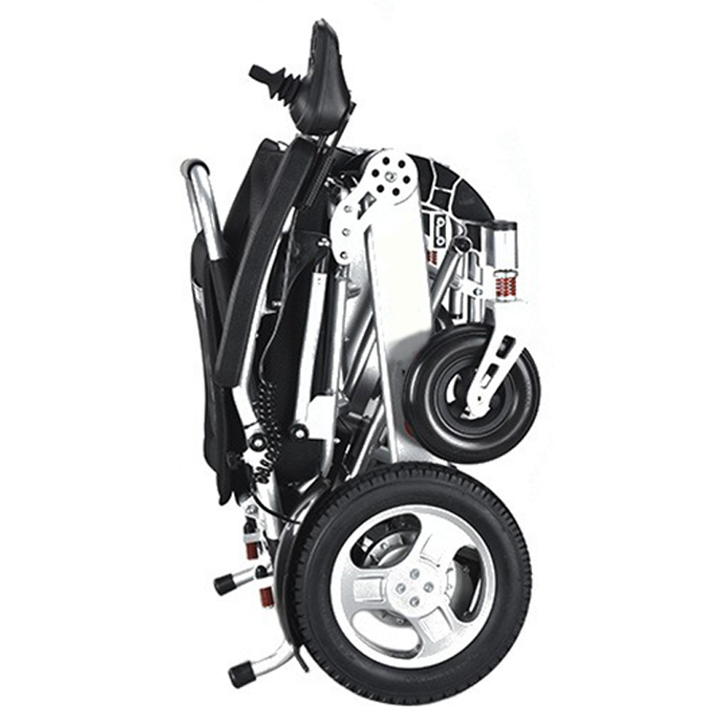 Four-wheel mobility portable aluminum alloy frame folding brushless motor lithium electric wheel chair