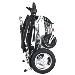 Four-wheel mobility portable aluminum alloy frame folding brushless motor lithium electric wheel chair