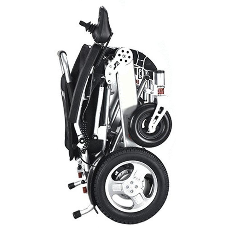 Four-wheel mobility portable aluminum alloy frame folding brushless motor lithium electric wheel chair