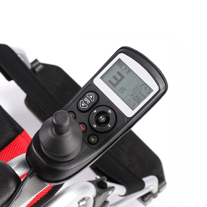 Four-wheel mobility portable aluminum alloy frame folding brushless wheel hub motor lithium electric wheel chair