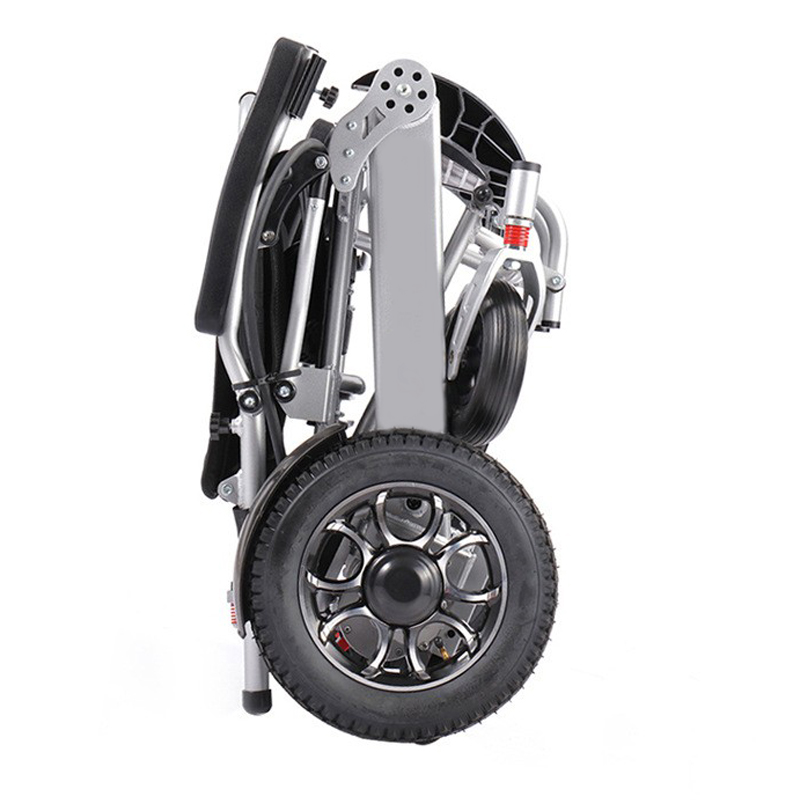 Four-wheel mobility vehicle lightweight aluminum alloy frame folding lithium electric wheel chair