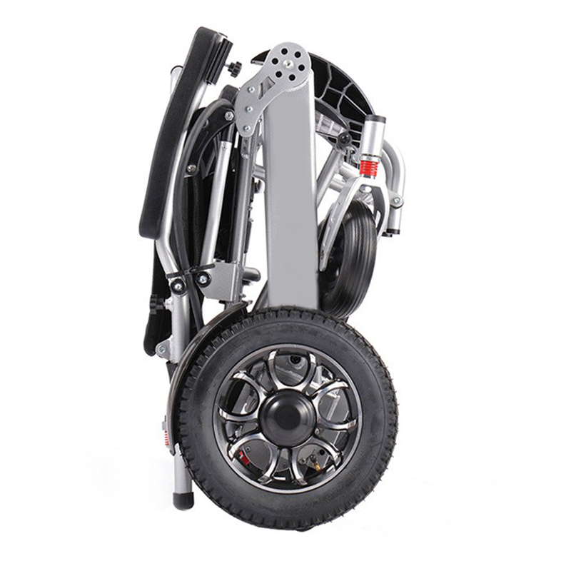 Four-wheel mobility vehicle lightweight aluminum alloy frame folding lithium electric wheel chair