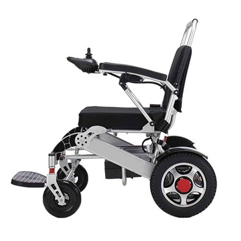 Four-wheel mobility vehicle Light aluminum alloy frame folding lithium electric wheel chair