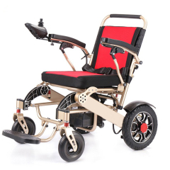 Four-wheel mobility vehicle lightweight aluminum alloy frame folding lithium electric wheel chair
