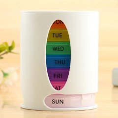 Seven days moisture-proof medicine box one week pull handy pill storage box Travel portable detachable 28 compartment medicine box