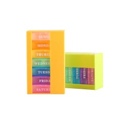 Rainbow color 7 day Plastic Pill Box 21 box Square pill box/plastic box